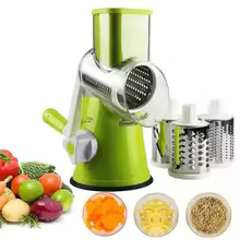 Shreeder: Kitchen Stainless Steel Manual Rotating Vegetable Slicer