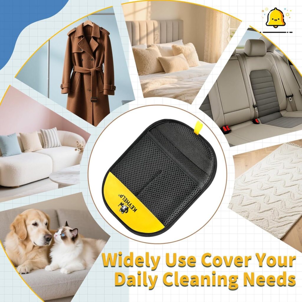 Pet Hair Removal Glove – Reusable Deshedding Grooming Mitt for Dogs & Cats, Easy Fur Remover for Furniture & Clothes lifestyle photo