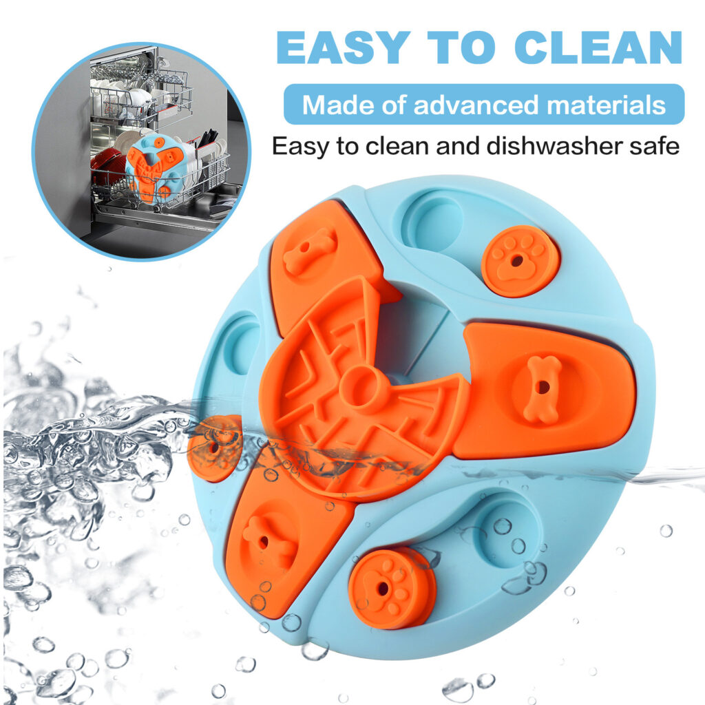 Dog Puzzle Toy Slow Feeder Bowl – Interactive IQ Training Food Dispenser for Puppies & Dogs, Non-Slip Anti-Choking Feeder to Reduce Boredom & Destructive Behavior lifestyle photo