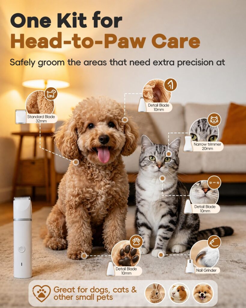 EverDemand Quiet Pro Grooming Clipper Kit – Low-Noise Cordless Trimmer for Anxious Dogs & Cats lifestyle photo
