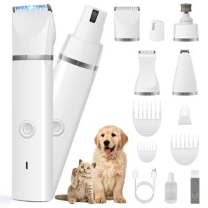 EverDemand Quiet Pro Grooming Clipper Kit – Low-Noise Cordless Trimmer for Anxious Dogs & Cats